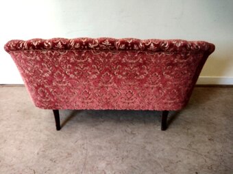 Starožitná dvoumístná sofa a 2 židle - 3