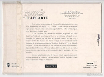 Puzzle telecarte Musée du Louvre Gabrielle d'Estrées - 3