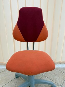 Dětská rostoucí židle Fuxo V-line - vínovo-oranžová - 3