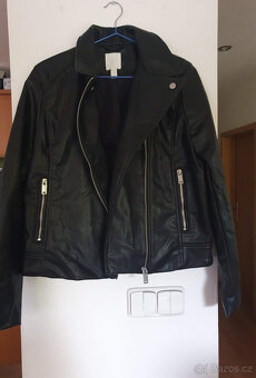 H&M Dámská černá koženková bunda vel. 40 nová - 3