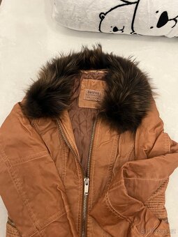 Krásná dámská bunda , límec pravá liška - 3
