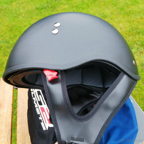 Otevřená poloviční helma LS2 (half helmet) vhodná na chopper - 3