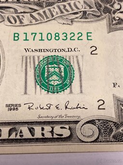 USA - Bankovka 20 Dollars 1995 - Serie B - 3