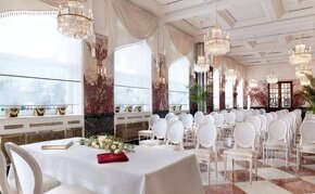 120ks luxusni bílé židle do restaurace styl Ludvik - 3