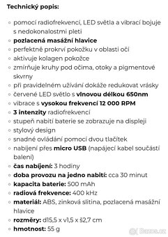 Nový Radiofrekvenční přístroj pro oční okolí - 3