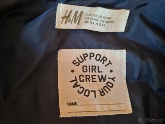 Dívčí elegantní přechodová bunda H&M, vel. 164 - 3