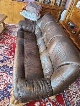 Kožená sedačka 3-místná - 3