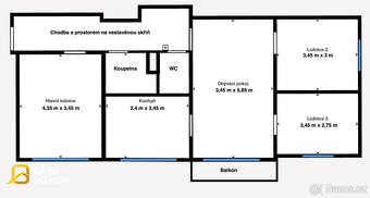 Prodej bytu 4+1 84 m², Zlín, ev.č. 14322 - 3