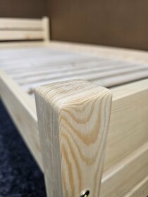 Prodám nové masiv postele zvýšené Nuno 160x200 s roštem - 3