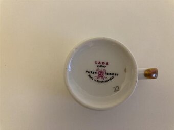 Porcelánový čajový servis Pirkenhammer – ateliér LADA - 3