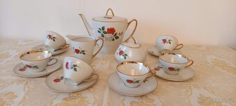 Starožitný porcelánový čajový kávový servis - 3