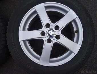 Alu disky na Škoda Fabia, 15", 5x100,ET 38, zimní sada - 3