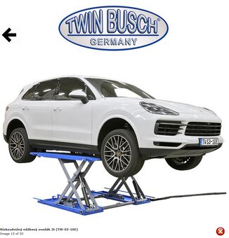 Nízkozdvižný nůžkový zvedák 3t - málo používaný stáří 5 let - 3