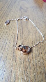 Náramek Cartier 2 propletené kroužky - 3