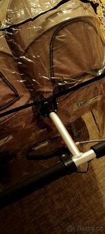 Kočárek TFK pro dvojčata hnědý - 3