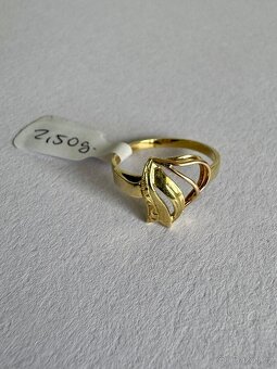 Zlatý prsten 14K, 2,50 g, vel.55 - 3
