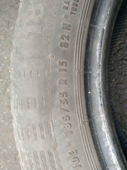 Prodám letní Gumy Continental 185/55 R15 - 3