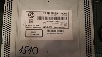Autorádio VW RCD310 - Originál + PIN, funkční, Delphi - 3