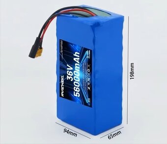 Li-ion BATERIE s BMS 36V/42V 13Ah / 468Wh 20x9,5x7cm NOVÉ - 3