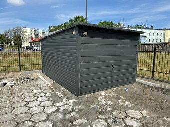 lechová garáž 3x6 s jednoplášťovou střechou - 3