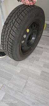 Prodám 4x plechové kolo 15" se zimními gumami Riken - 3