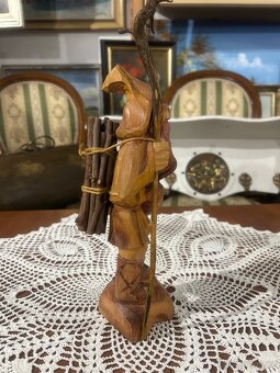 Ručně řezaná dřevěná figurka „Stařec z hor“ – Německo - 3