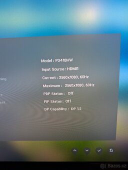 34" Dell P3418HW UltraSharp - WQHD 2560 × 1080, IPS, 21:9, - 3