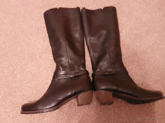 Nové luxusní černé kozačky Zn. LLOYD - 3