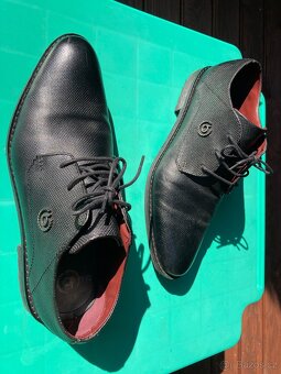 Černé kožené boty zn. Bugatti - 3