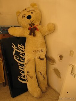 MEDVĚD velký plyšový medvěd cca 200 cm - 3