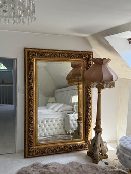 Krásná starožitná lampa s labutěmi - 3