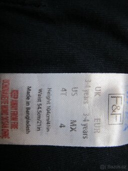 Šortky (kraťasy) černé bavlněné vel. 104 - 3