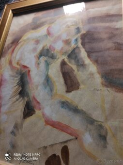 Obraz akvarel cyklista - 3