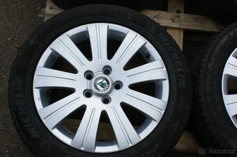 R17 kola origé Skoda nebo na VW Seat Audi 5x112 letní pneu - 3