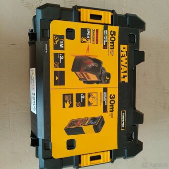 DeWALT SET laserový kříž zelený + dálkoměr v kufru - 3