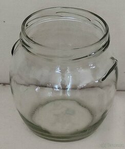 Sklenice zásobník box dóza Velvet 10,-, amfora kus za 5,- Kč - 3