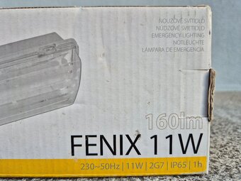 Přisazené nouzové světlo s baterií, IP65, Panlux Fenix 11W, - 3