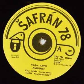 LP Václav Havel – Audience (1979, Šafrán 78) - 3