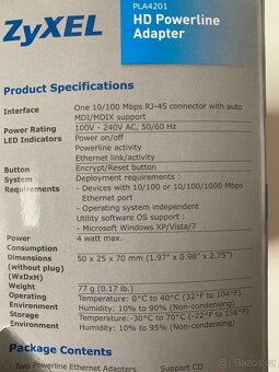 ZyXEL Powerline Ethernet Adaptér - 3