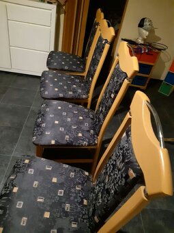 Židle masivní jídelní 4 ks- stav jako nový - 3