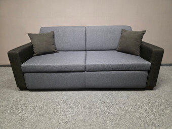 Nový rozkládací gauč s postelí šedohnědý - 3