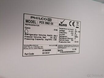 kombinovaná chladnička Philco PCS 2862 EX - 3