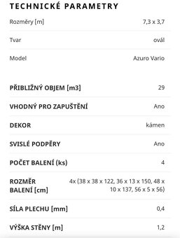 Bazén Vario V8 včetně příslušenství - 3