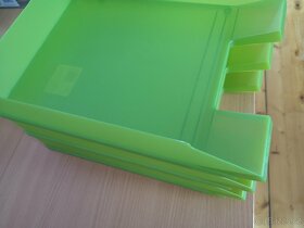 Plastový organizér na stůl- zelený - 3