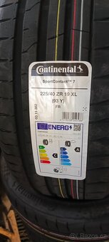 225/40 r19 Continental nová sada - 3