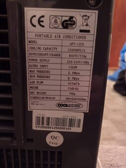Mobilni klimatizace Coolexpert APY-12CS - 12000BTU - 3