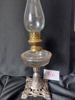 Petrolejová lampa na noze - 3