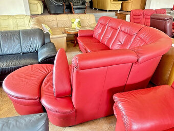 966 Kožená rohová sedací souprava sedačka zn. CALIA - 3