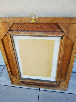 Starožitný obraz - muž s fajfkou - 3