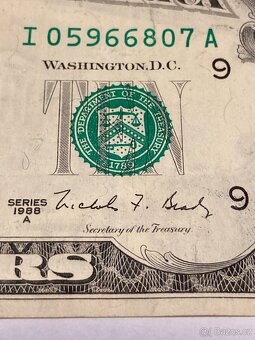 USA - Bankovka 10 Dollars 1988 - Serie I - 3